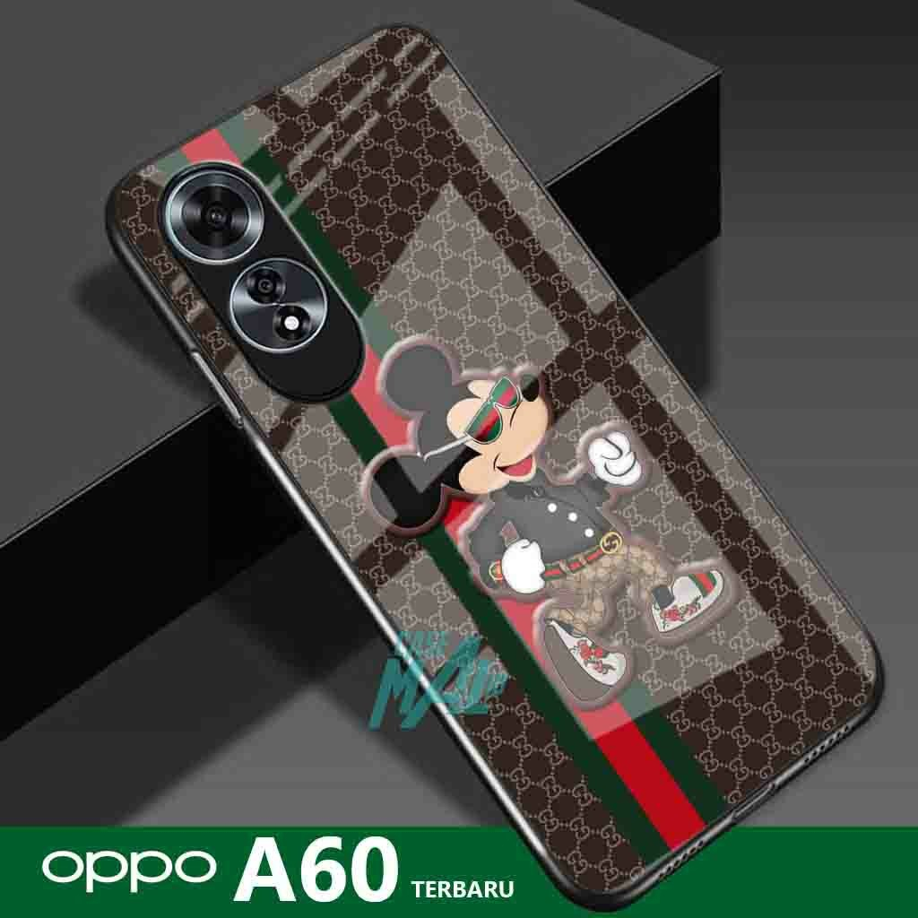 (H03) Softcase Kaca Oppo A60 Terbaru - Case hp Oppo A60 Terbaru
