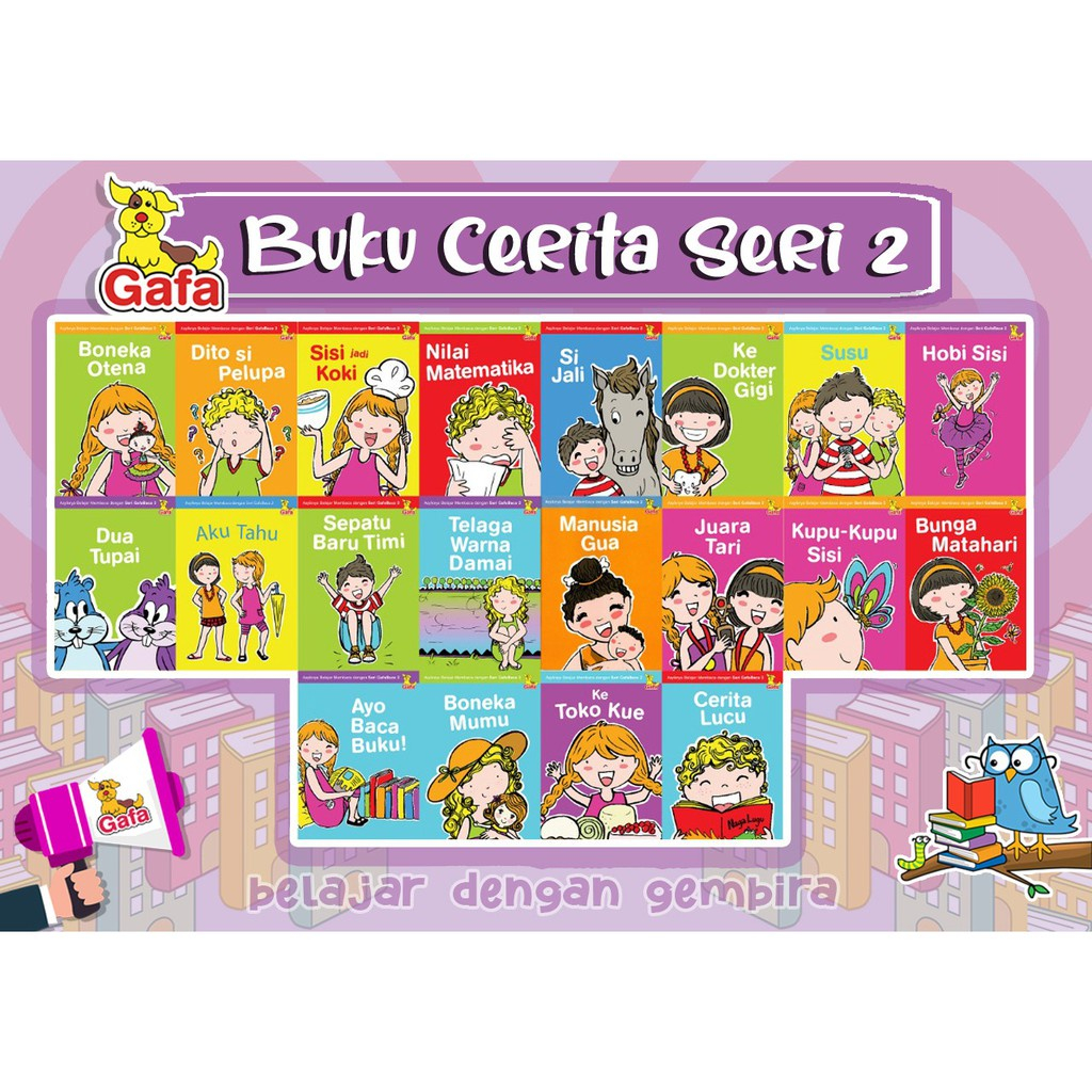 [Gafa Baca] Buku Belajar Membaca TK dan PAUD GafaBaca