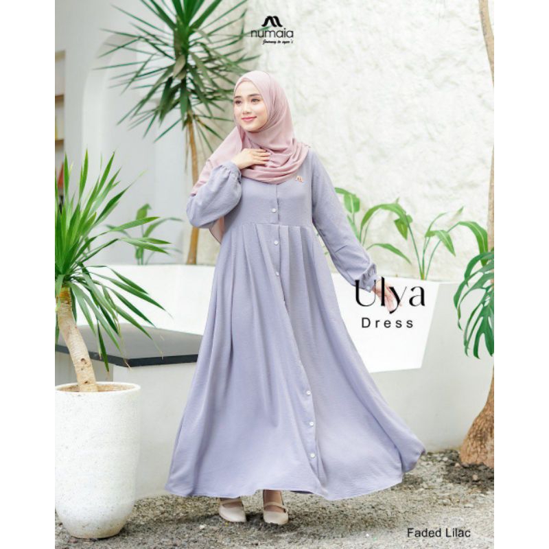 Ulya Dress Numaia - Gamis Polos / Dress polos / Gamis Syar'i / Gamis Baru