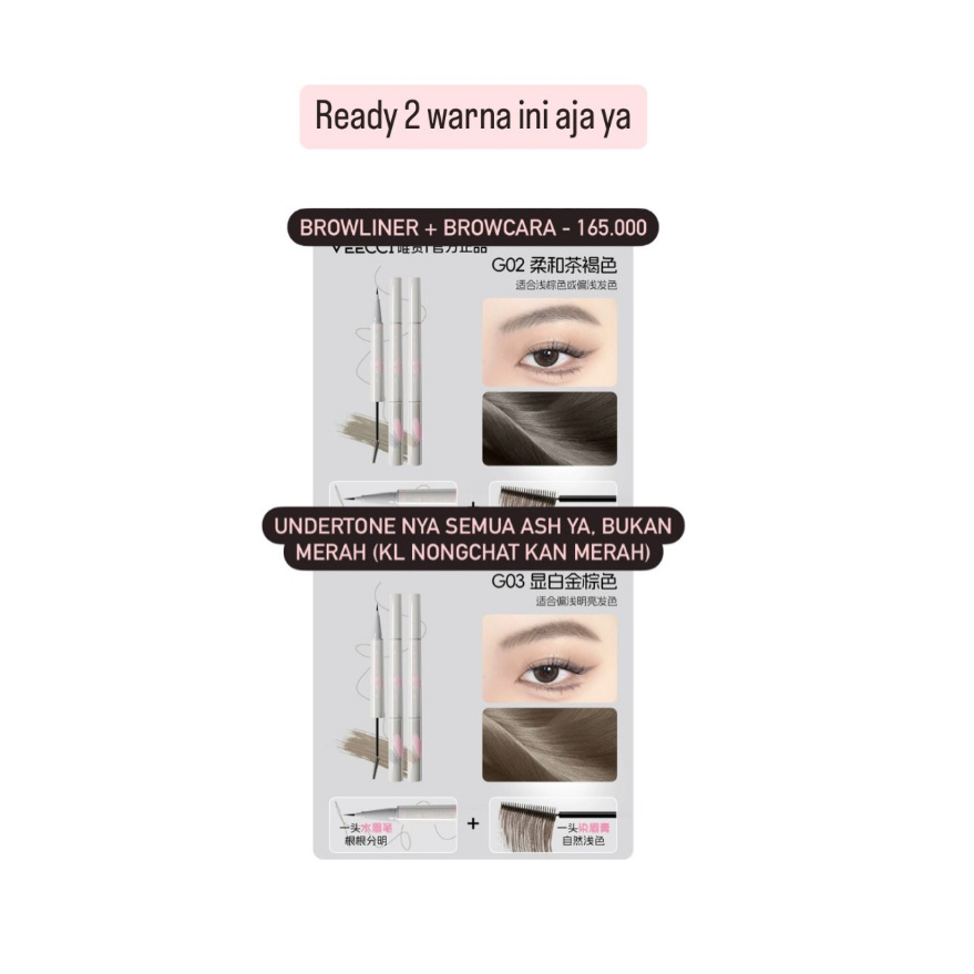 Veecci Browliner & Browcara / Eyeliner Mascara Alis