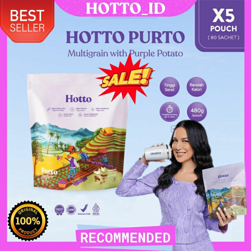 

Hotto Purto Oat 5 Pouch (isi 80 sachet) Multigrain