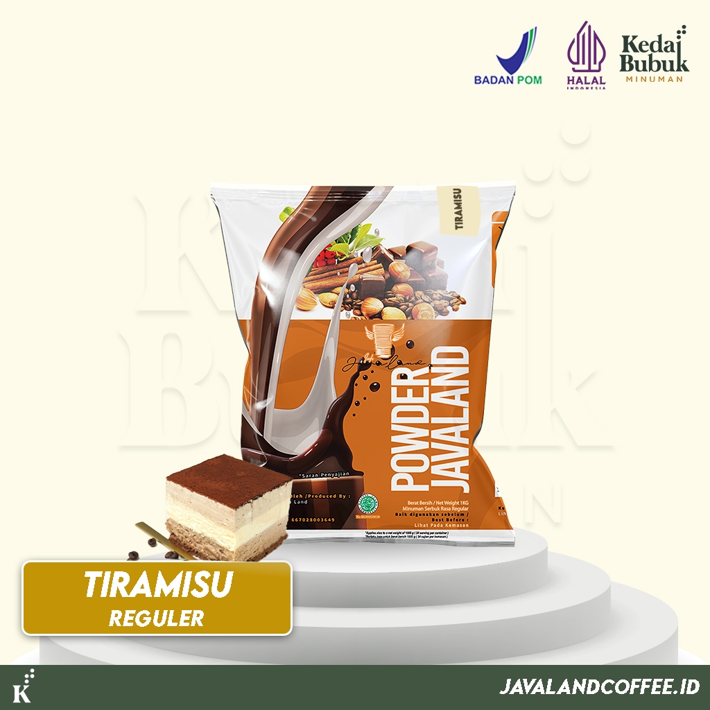 

Javaland Bubuk Minuman Rasa Tiramisu 1Kg - Regular Plain | Bubble Powder Drink Boba
