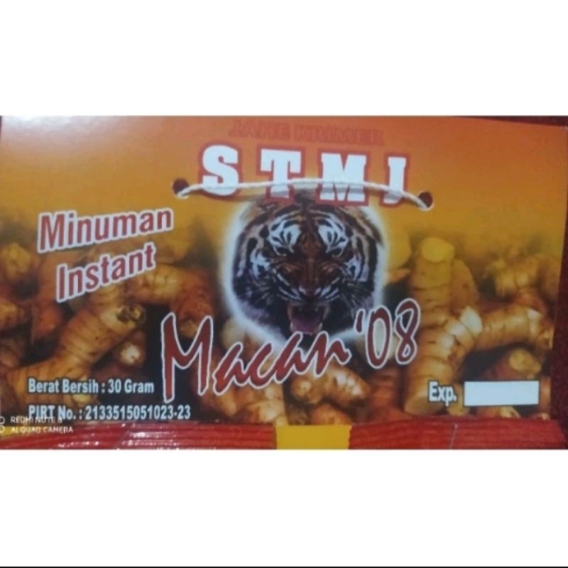 

Minuman instan STMJ cap Macan Dus