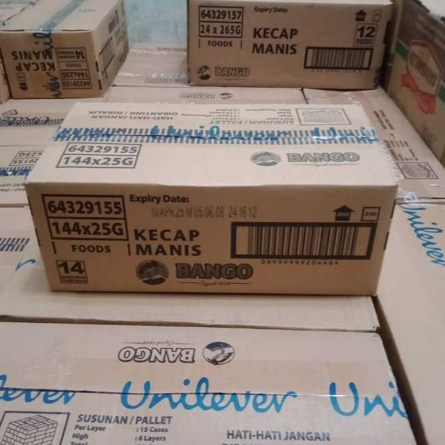 

[Dus] Kecap Manis Sachet cap Bango Isi 144 packs x 25gr/pcs - BNG30