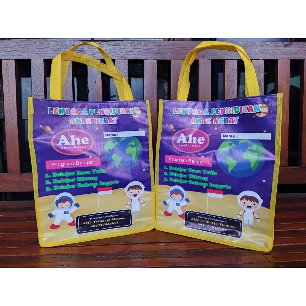 Tas souvenir promosi bimbel