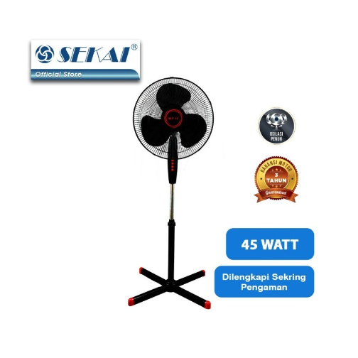 Kipas Angin Stand Fan Sekai SFN1620 Kipas Angin Berdiri 16inch