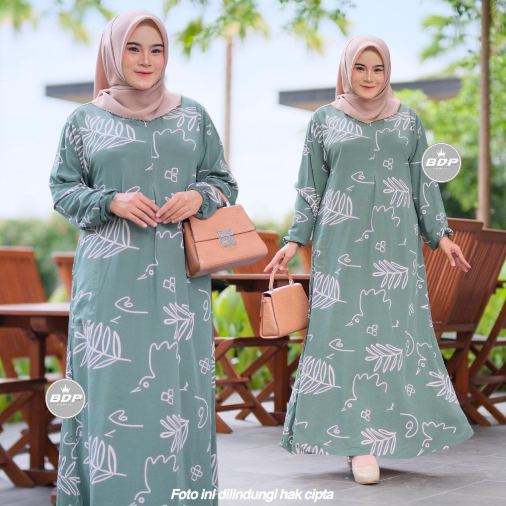 DIANPUTRI DASTER ARAB | GAMIS JEJE | RAYON SUPER GRADE A ORI MODEL RESLETING DEPAN BUSUI & BUMIL LD 110-syakila 48