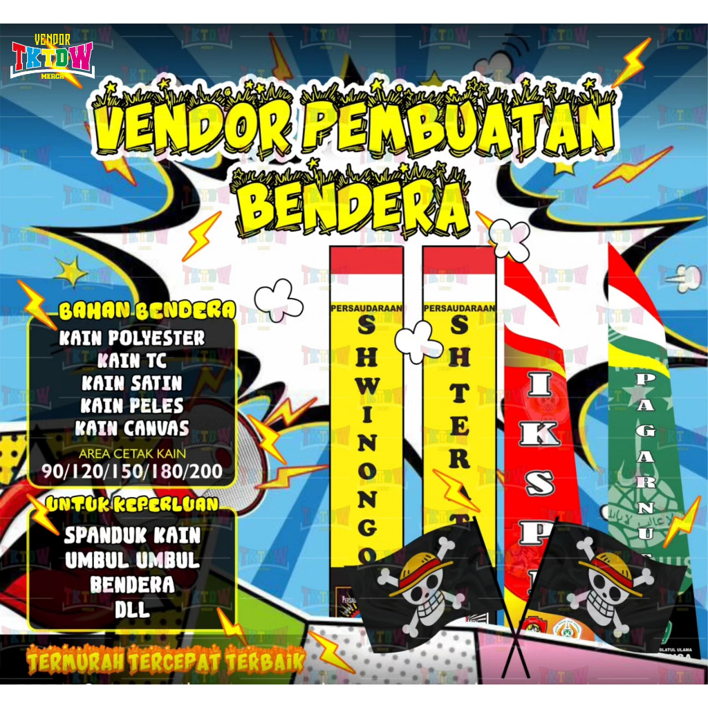 GIANT FLAG CUSTOM BESAR MURAH