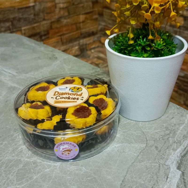 

【 DIAMONDCOOKIES 】Kue Kering Thumbprint Nanas • WISMAN • Premium • Isi 250gr