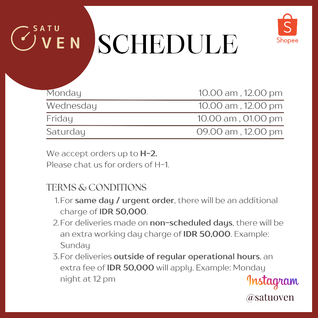 

Extra Working Day Outside Delivery Schedule