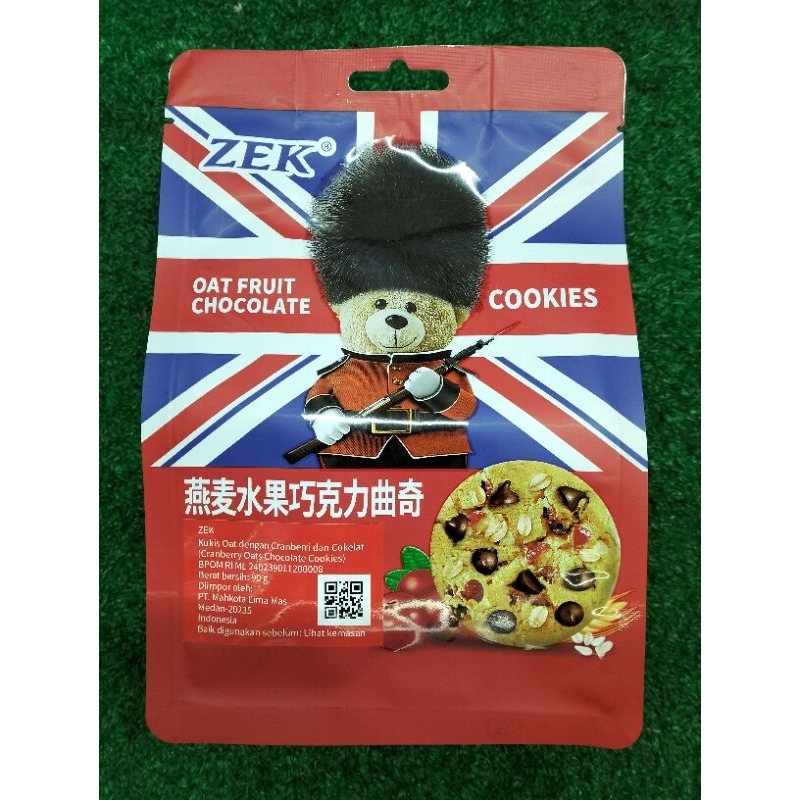 

ZEK Cookies Oat Chocolate 90gr