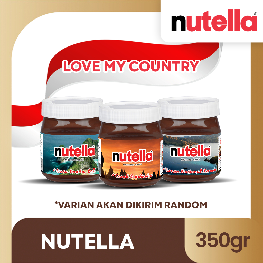 

Nutella Hazelnut Spread Love My Country - Selai Cokelat 350gr
