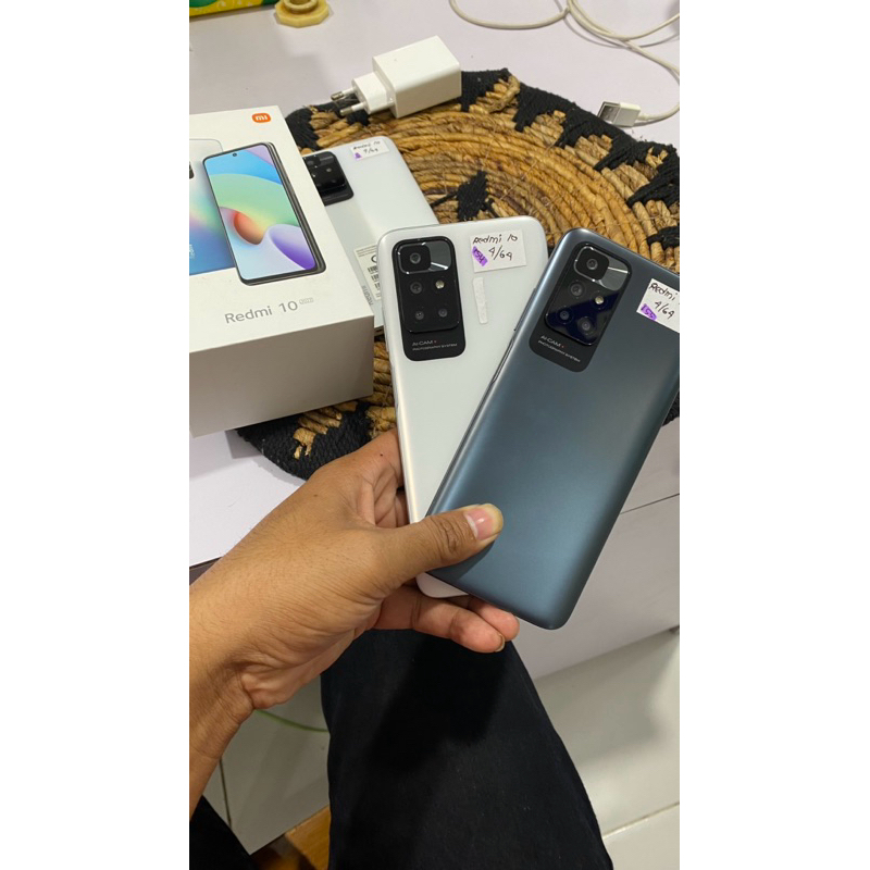 REDMI 10 4/64 SECOND FULLSET LIKENEW ORIGINAL