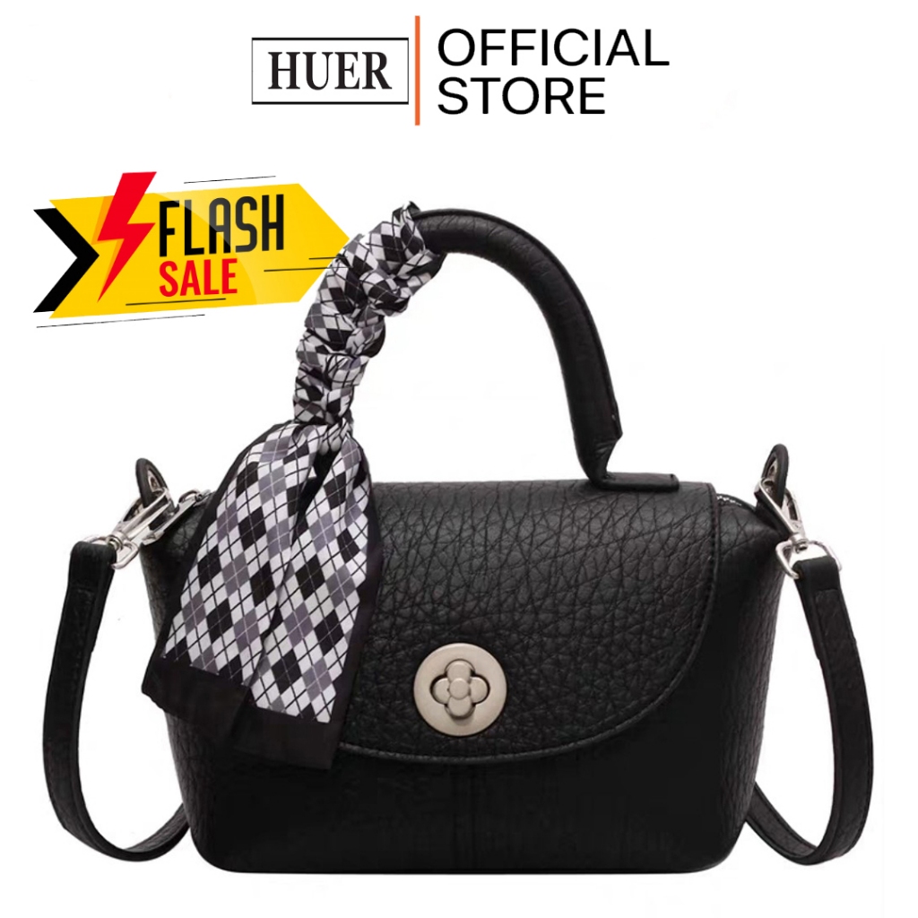 HUER ~ Tas Wanita Saxuan Flap Satchel Bag 9536-425