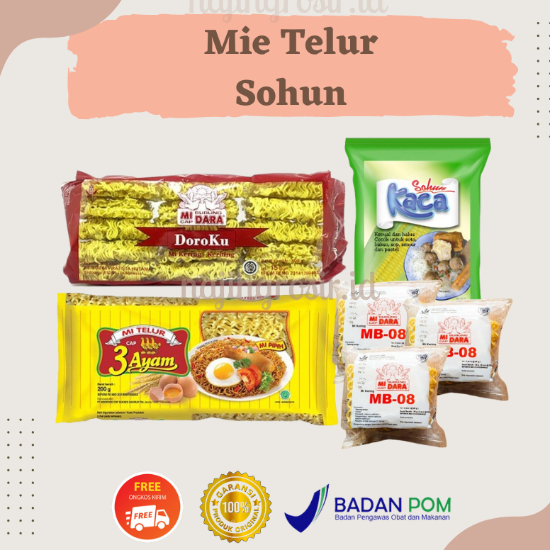 

MIE TELUR BURUNG DARA | 3 AYAM | SOHUN KACA