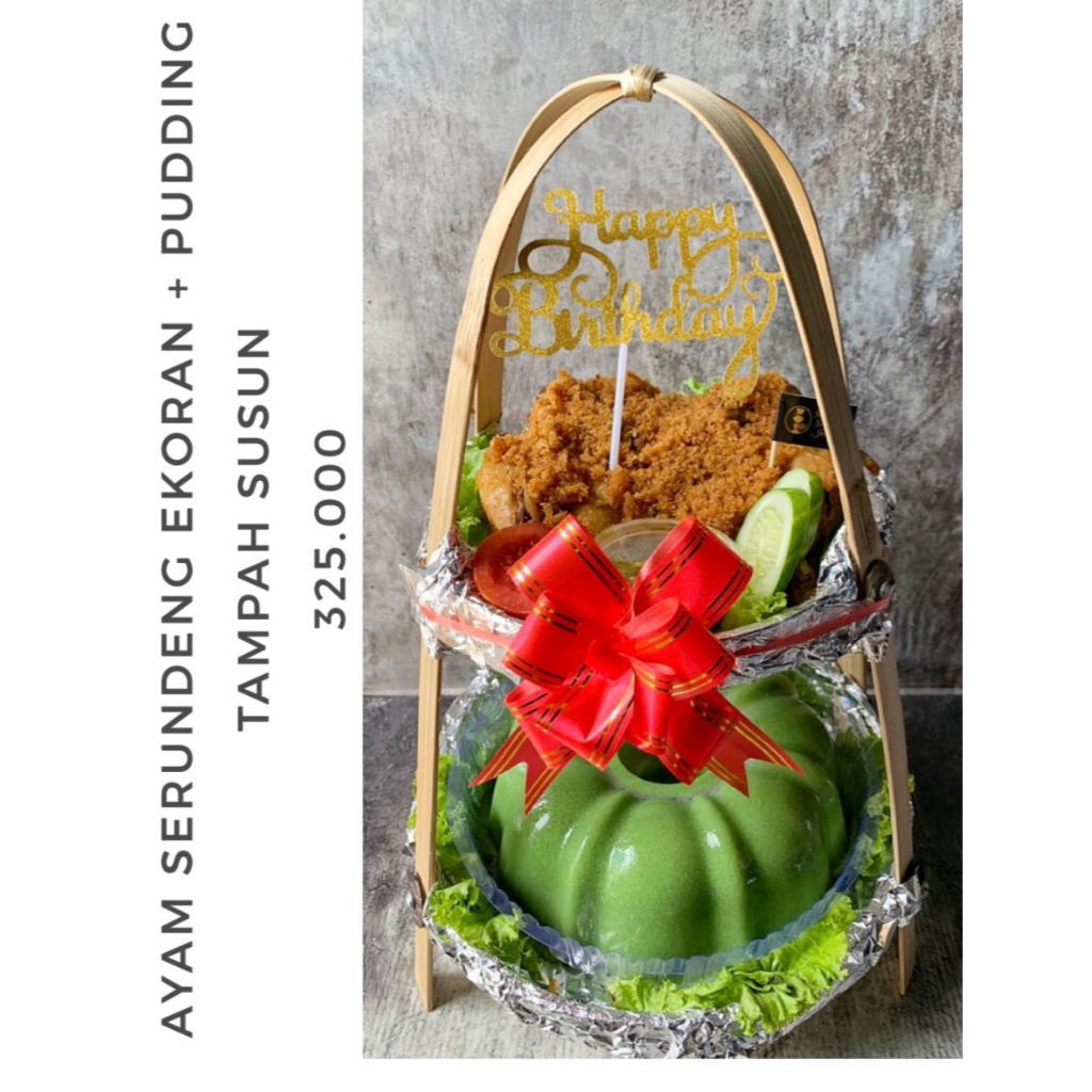 

Hampers Ayam Ekoran Mix Pudding Tampah Susun - READY SETIAP HARI - FREE TOPPER dan GIFT CARD