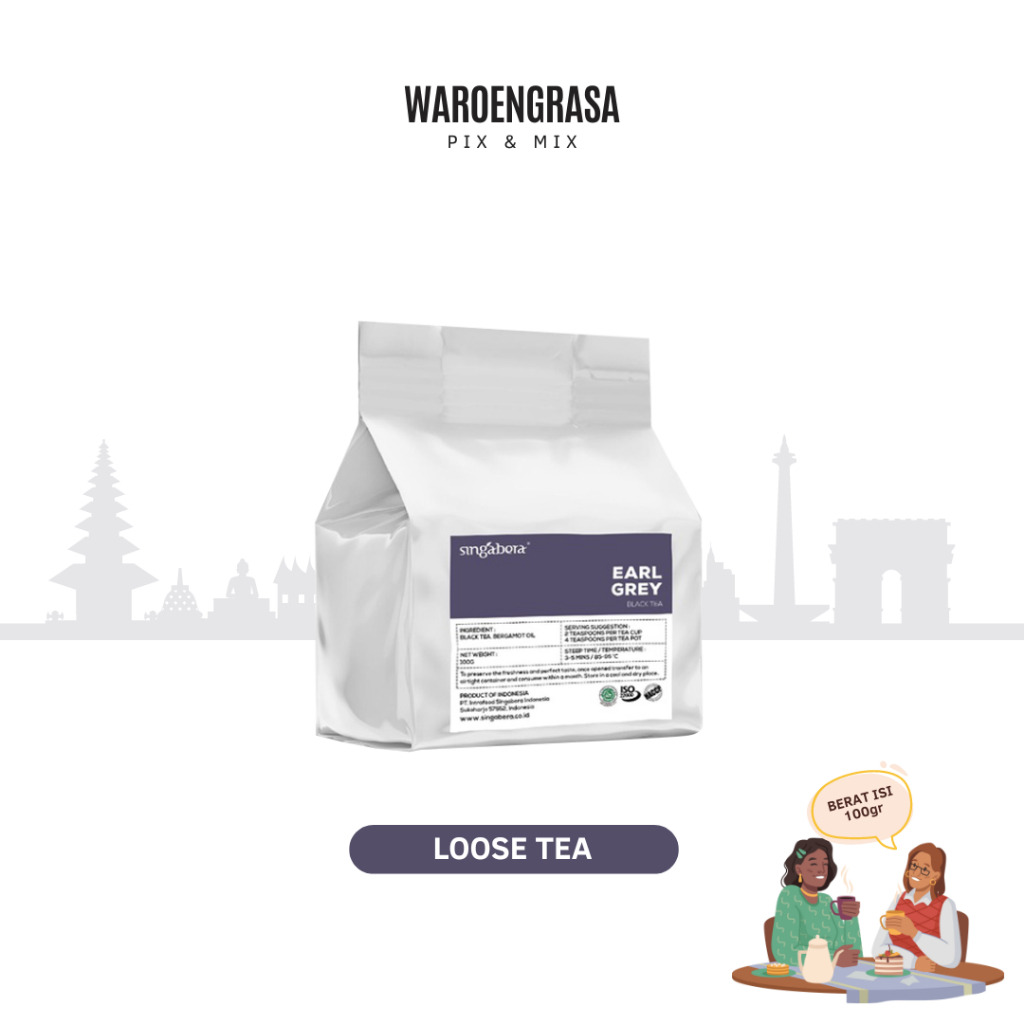 

Singabera Loose Tea - Daun Teh - Earl Grey - Teh Hitam - 100gr