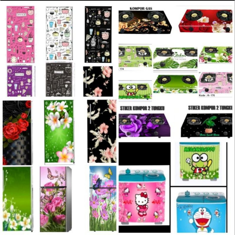 STIKER KOMPOR GAS-STIKER KULKAS-MESIN CUCI