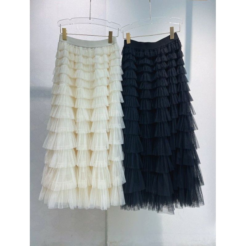 ROK TUTU MILANNA STIRT IMPORT /ROK REMPEL TUMPUK/ROK DEWASA DAN ANAK