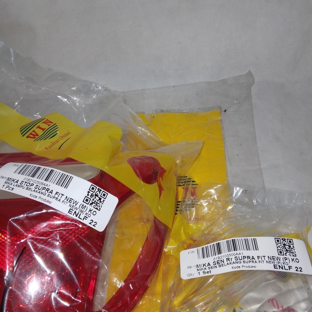 WIN- MIKA SEN BELAKANG + STOP SUPRA FIT NEW, SUPRA FIT JUMBO, SUPRA FIT S
