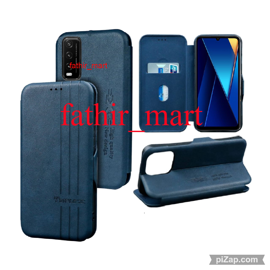 CASE VIVO Y20 - VIVO Y12S  VIVO Y20S CASE DOMPET MOTIF CASE Magnet Flip Leather Cover Leather Magnet