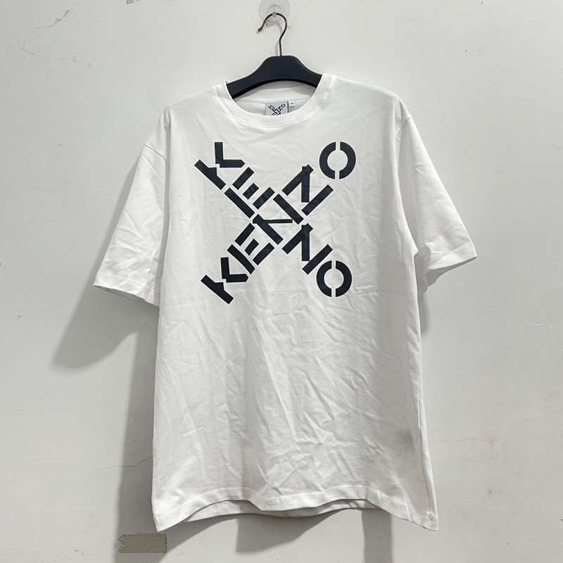 Kenzo Cross Logo Tshirt White Second