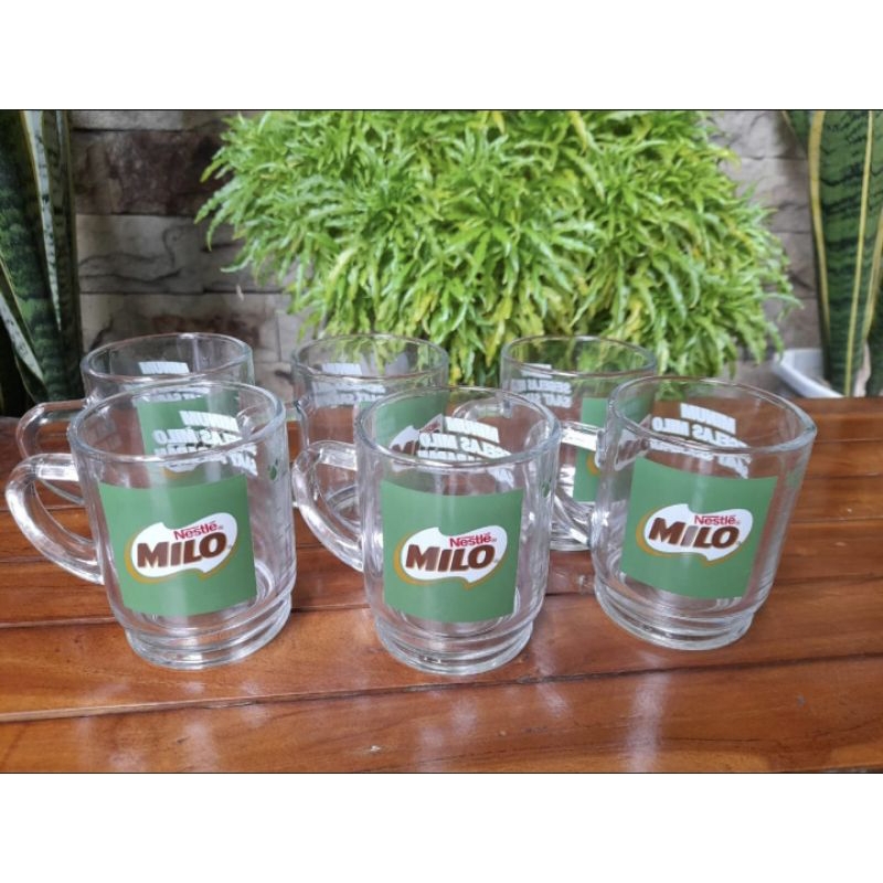 SATUAN 1 gelas kaca Milo /cangkir kopi unik