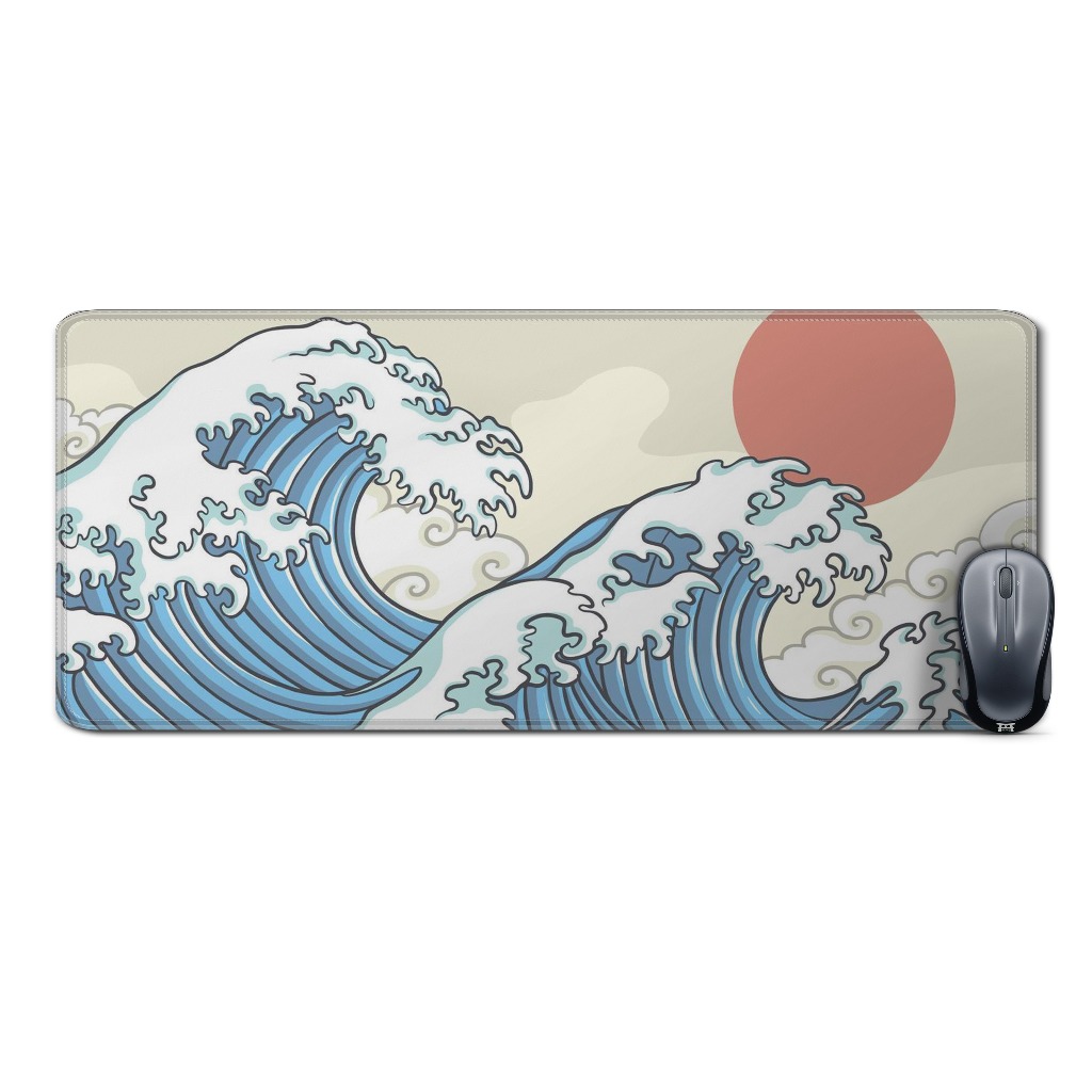 Deskmat mousepad extendedJAPAN CLASSIC OCEAN WAVES-JAPAN ARTmaterial Rubber