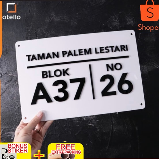 

Best Product Ukuran Nomor Rumah Akrilik Nomor Rumah Timbul Papan Alamat Dasar Hitam Keren