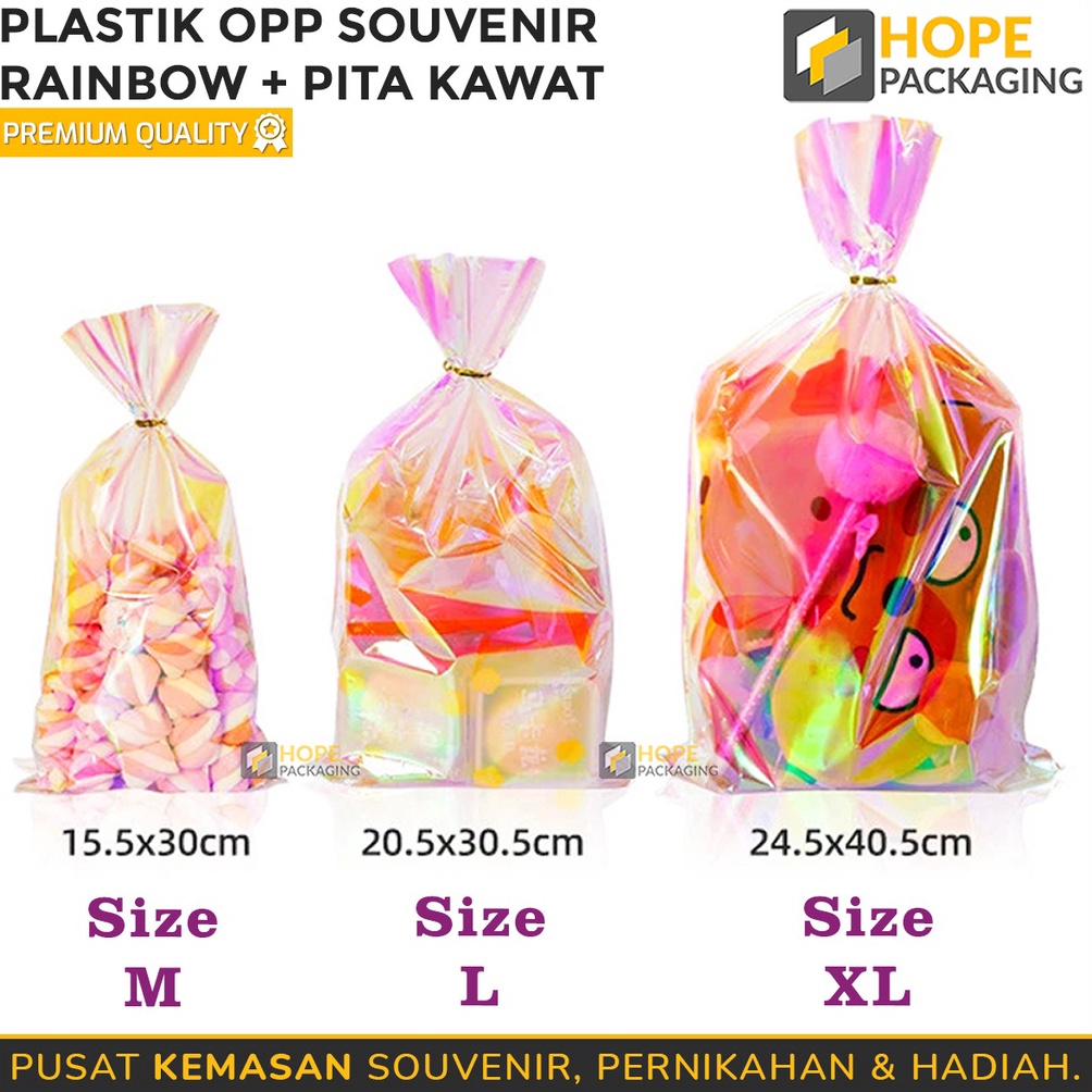 

AYO BELI Harga 2 Pcs Plastik OPP Rainbow Hologram Souvenir Snack Ultah Pita Kawat Plastik Bingkisan Souvenir Hadiah Plastik Snack Ultah Plastik PermenBiskuitCoklat