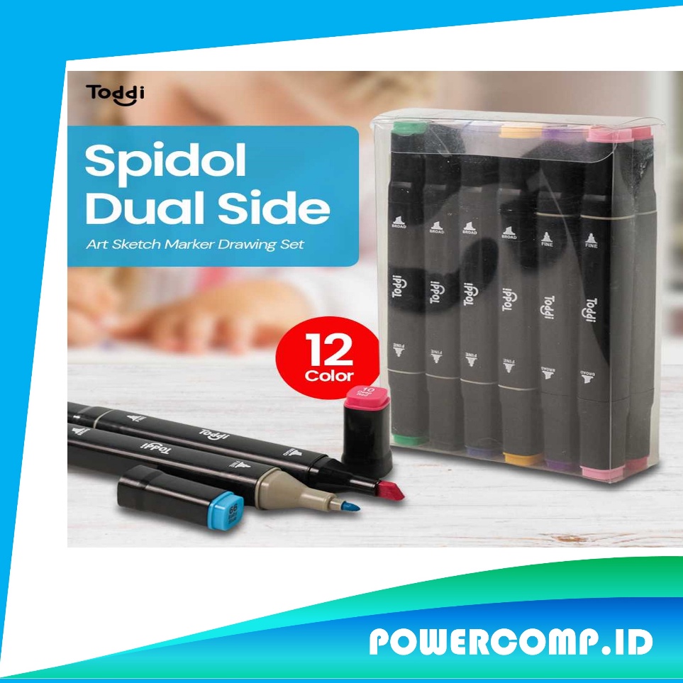 

Set Spidol Toddi 12 Warna Spidol Sketsa Pena Kuas Spidol Seni Ujung Ganda Seni Spidol Gambar Permanen untuk Perlengkapan Seni Mewarnai Siswa Set Perlengkapan Seni Sekolah Set Perlengkapan Gambar Toddi T12