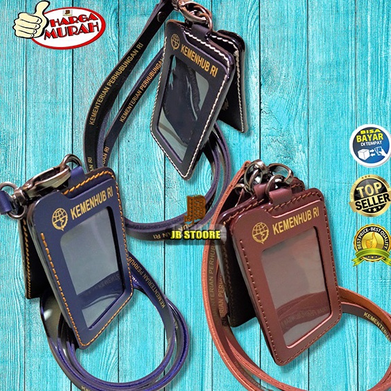 

Terlaku Tempat Id Card KEMENHUB RI Gantung Kalung Kulit Id Card Holder Kemenhub Kulit Name Tag Holder kemenhub kulit