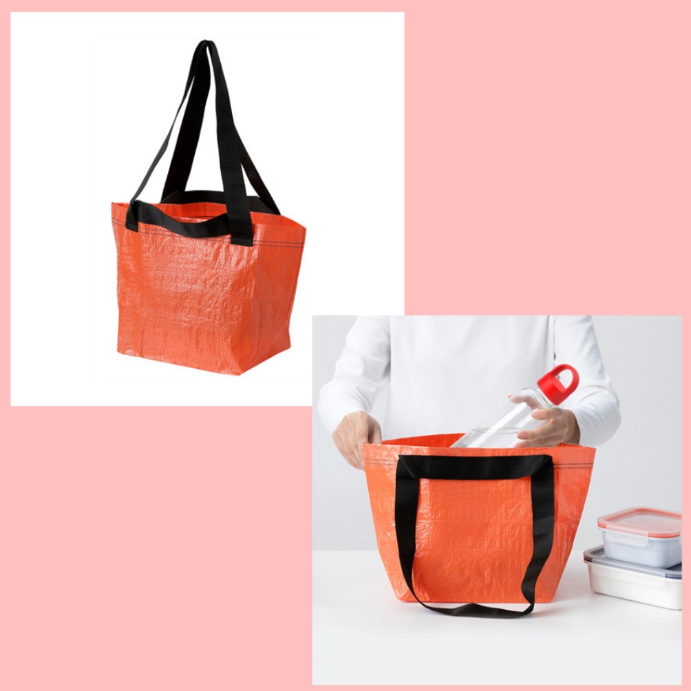 

HARGA GROSIR HELKNAPP Tas oranye uk 27x27cm tas kecil tas belanja tas plastik tas plastik