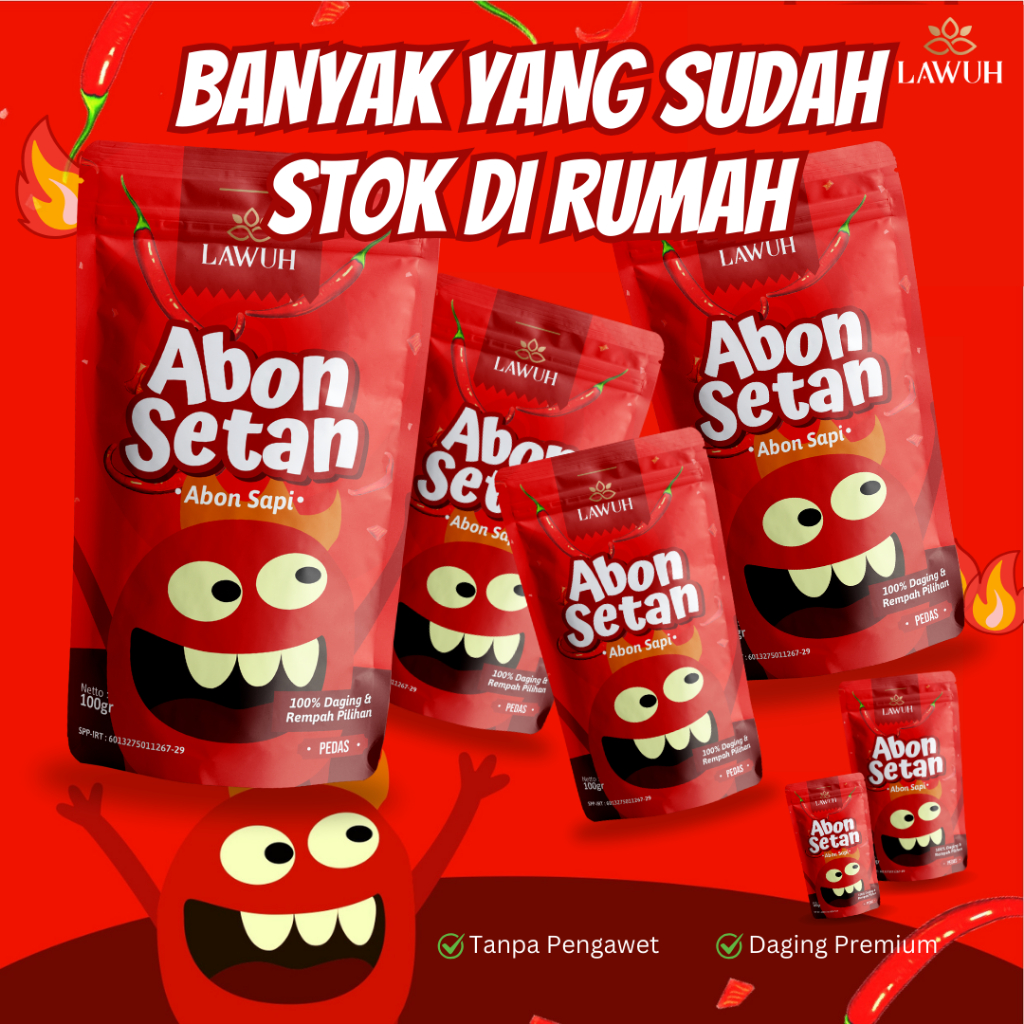 

Abon Sapi Asli - Abon Original - Abon Setan - 100gr