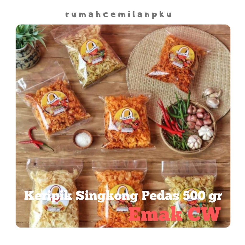 

Keripik Singkong Pedas khas Pekanbaru Emak CW