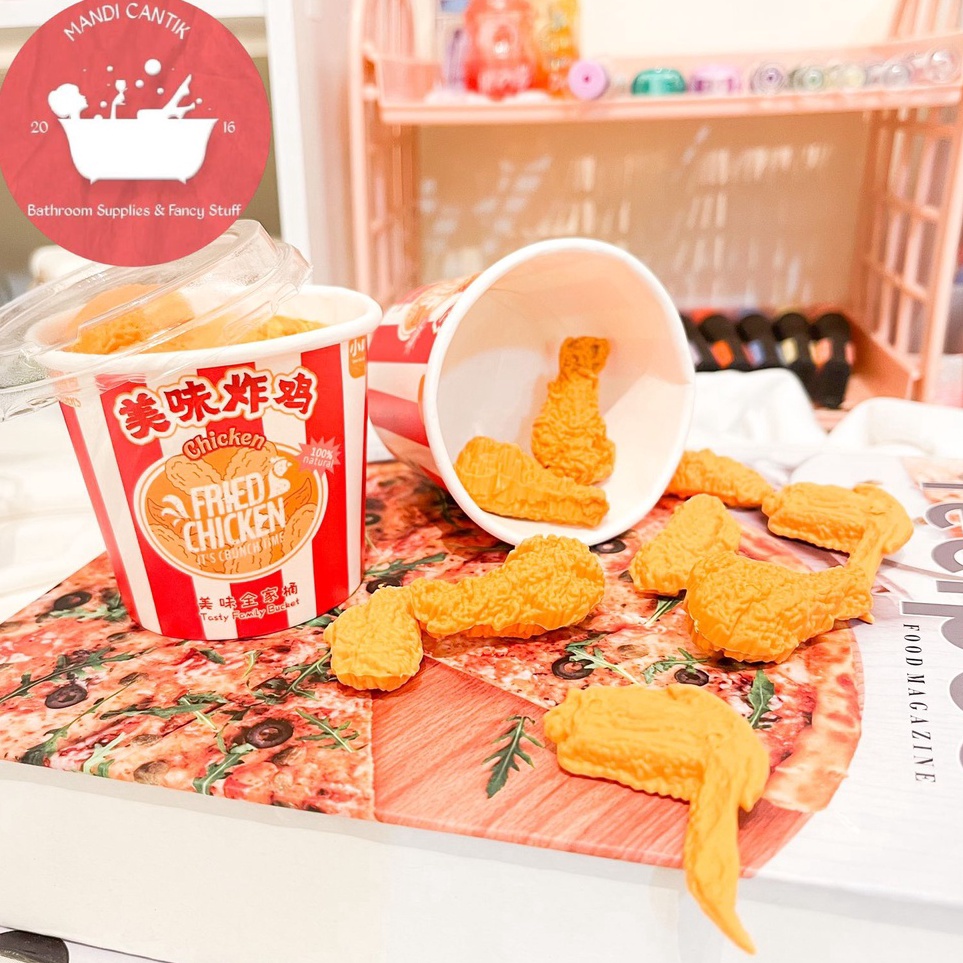 

Readystock penghapus bucket ayam goreng hapusan easer bentuk makanan lucu kado unik