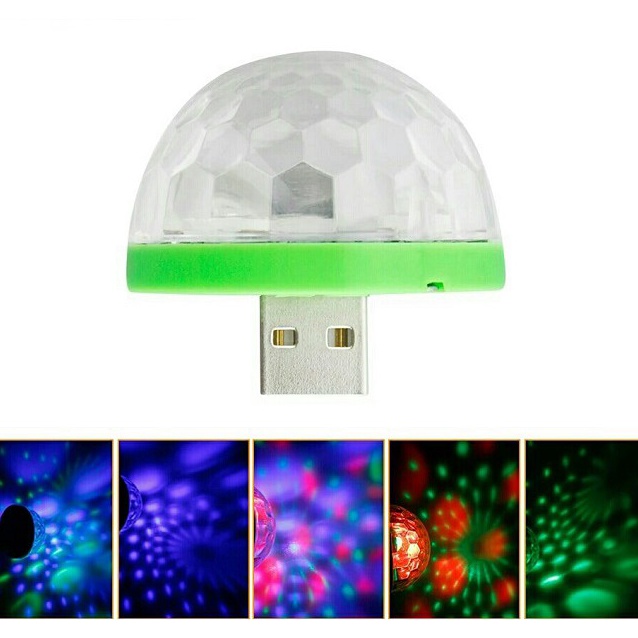 Lampu LED USB Dengan Sensor Musik Aneka Warna DJ Party