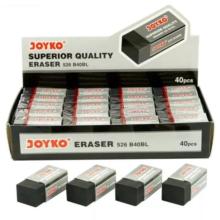 

Eraser penghapus joyko hitam eb isi 2 Pcs
