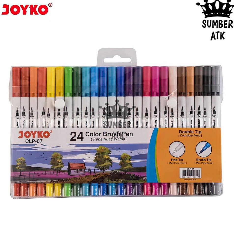 

Murah Color Brush Pen Pena Kuas Warna Joyko CLP7 24 Warna Color DBP24