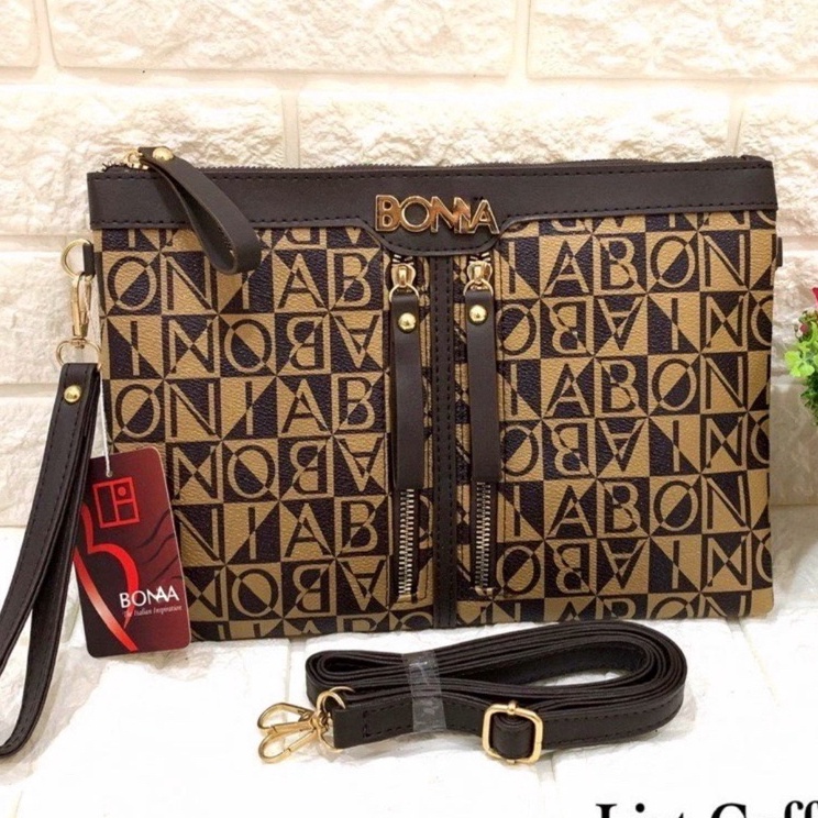 Diskon Gede Clutch FASHION DOUBLE ZIPPER  Kualitas Super  Premium import tas batam selempang wanita