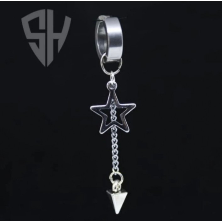 PROMO anting gantung anting korea jepit tindik