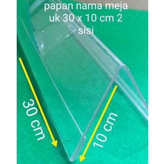 

Akrilik papan nama custom uk 8x30cm,10x30cm tebal 3mm