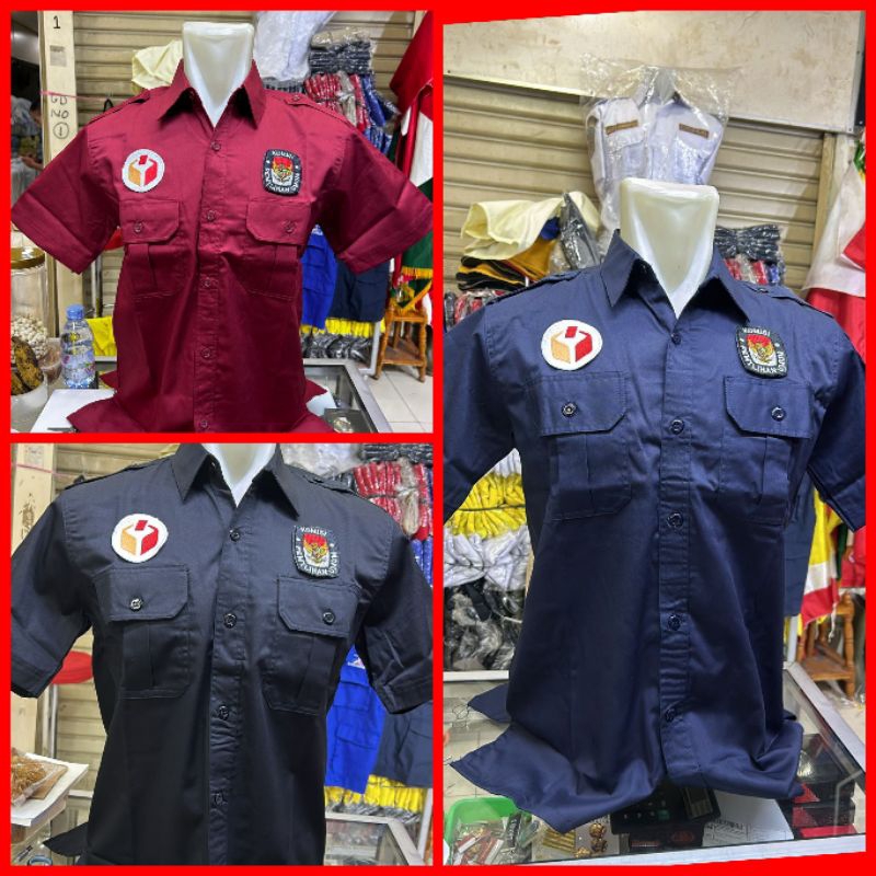 KEMEJA BAWASLU LENGAN PENDEK/ KEMEJA BAWASLU/ KEMEJA/ BAWASLU