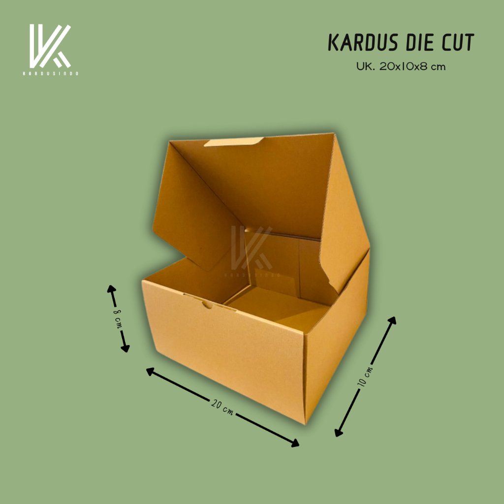

KARDUS DIE CUT BARU UK 20x10x8 CM