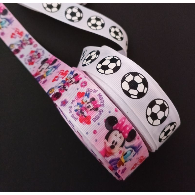 

Pita Grosgrain 1" Minnie Daisy - Bola