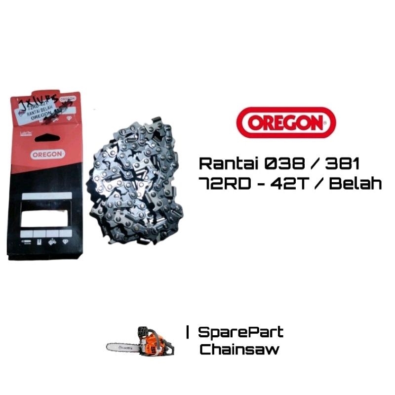 Rantai Senso/Chainsaw Bar 25inch/42T Oregon (Belah & Potong)