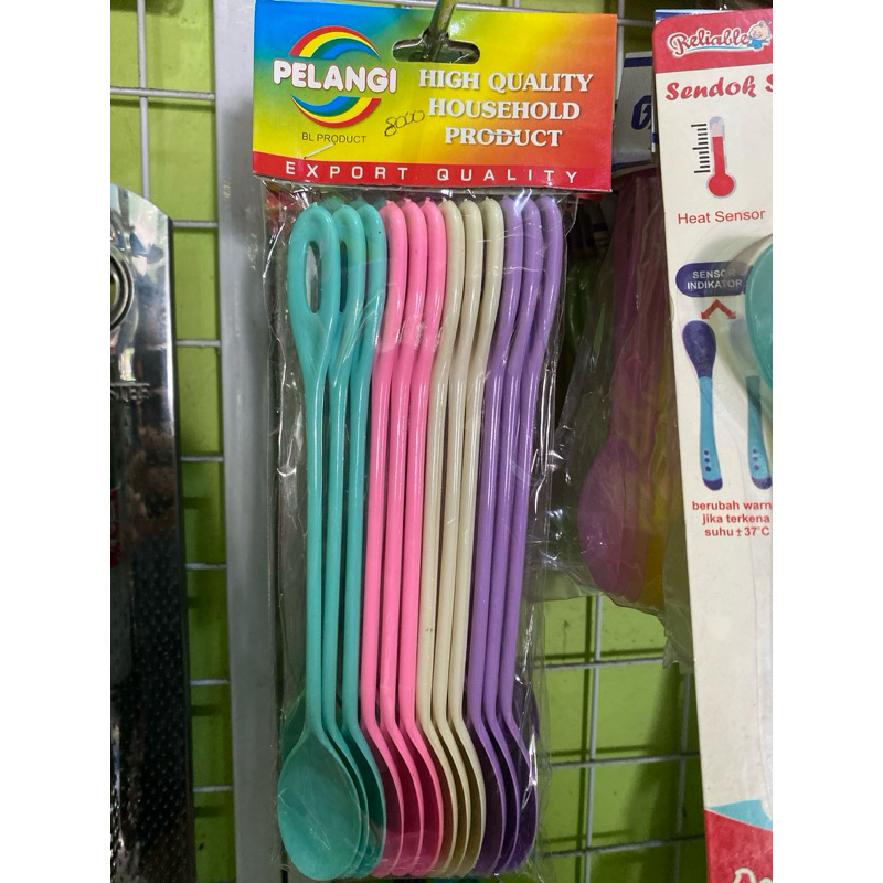 sendok plastik panjang / sendok teh plastik