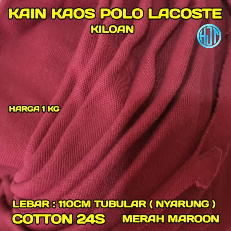 KAIN KAOS POLO LACOSTE | 100% BENANG COTTON  | KAIN KILOAN | WARNA RANDOM