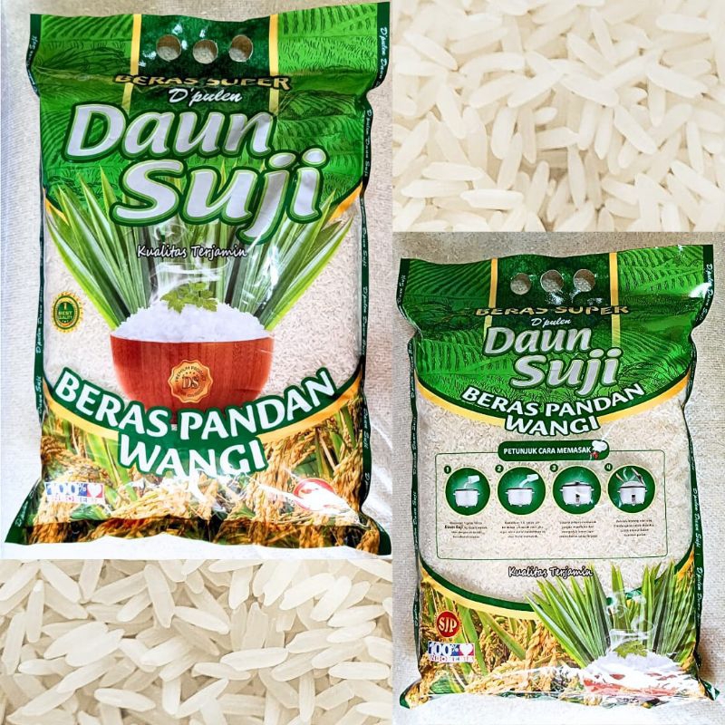 

Beras kemasan ketupat pandan,daun suji premium 5kg pandan wangi daun suji