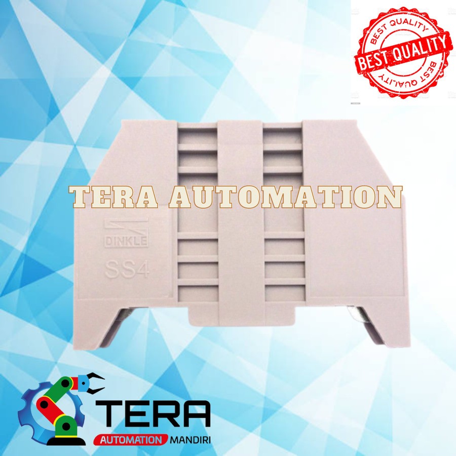 Dinkle SS4 DIN Rail Terminal Block End Bracket Screw Type 35mm Rail.